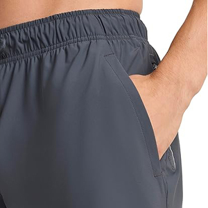 Pantalones Cortos Deportivos de Poliéster con Acabado Mate para Hombre, Tela Antibrillo, para Correr, Entrenamiento, Baloncesto, Estilo Casual, Sutil y Elegante - Product Image 4