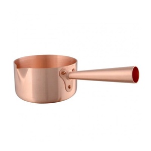 Marmite en cuivre de luxe en gros, 1 pièce, mini-marmite à fondue en cuivre massif de calibre lourd, marmite à mousse de lait professionnelle pour restaurant et barista - Product Image 1