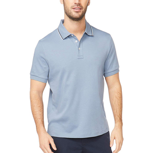 Nuevo Diseño de Camiseta Polo para Hombre, Elegante y Cómoda, Estilo Urbano, Cuello Redondo, Algodón, Tallas Grandes - Product Image 5
