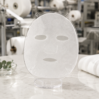 Y403 34GSM Substrat de masque invisible en velours d'eucalyptus importé pour le soin de la peau - Matières premières pour masques faciaux