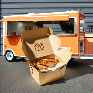 Contenants alimentaires jetables écologiques et recyclables avec structure anti-fuite et résistante à l'huile pour la livraison de nourriture en ligne - Product Image 2