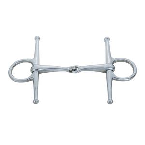 Mors de joue complet articulé avec des mors de cheval à rouleau en cuivre équipement équin équestre mors de joue complet allemand argent - Product Image 2