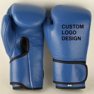 Guantes de Boxeo Profesionales al por Mayor para Entrenamiento de Kick Boxing, Guantes de Boxeo de Cuero Ligeros e Impermeables con Correa Ajustable - Product Image 1