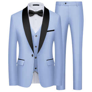 ชุดสูทผู้ชายแบบสองชิ้นสั่งตัดคุณภาพดีสำหรับงานแต่งงานและงานเลี้ยง ขายส่งเสื้อสูทและกางเกง - Product Image 1