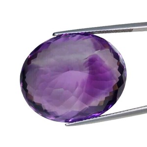 Pierre précieuse d'améthyste violette naturelle, taille ovale, pierre d'améthyste non montée pour la création de bijoux, conception de bagues, pendentifs et colliers - Product Image 5