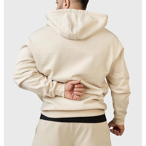 Sudaderas con capucha personalizadas al por mayor para hombre, con diseño de logotipo, forro polar, para fitness, informales, con cremallera completa. - Product Image 3