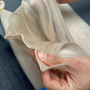 Extensions de cheveux Premium Genius Weft, prix d'usine, différentes couleurs et longueurs, 100% cheveux humains vietnamiens - Product Image 6