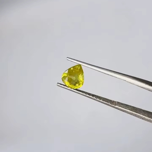 Zafiro Amarillo Natural de Grado AAA, Corte Pera, 1.44ct, Certificado IGI para Joyería - Product Image 3