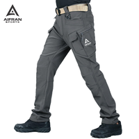 Pantalon utilitaire extensible pour homme, multi-poches, durable, pour le travail en extérieur, la randonnée, la pêche, le trekking