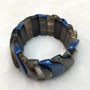 Pulsera de Resina de Diseño Retro Vintage de Lujo para Mujer, Joyería de Perlas DIY, Brazalete Indio Estilo Ángel, Venta al por Mayor - Product Image 4