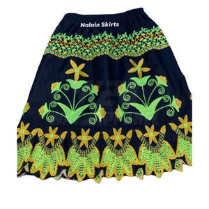 Jupe Hawaïenne Respirante et Douce, Fabriquée au Pakistan, à Imprimé Africain, Broderie Traditionnelle, Dernier Design, Vêtement Insulaire - Product Image 2