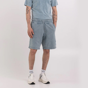 <b>Jeans</b> Style Summer Custom Patch Logo High Quality Vintage Manufacturer 100% Cotton Sweat <b>Men</b> Acid Wash Shorts - Product Image 4