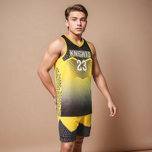 Ensembles de maillots et shorts de basketball personnalisés entièrement sublimés, maillots d'équipe à séchage rapide, uniformes de basketball unisexes, grandes tailles - Product Image 2