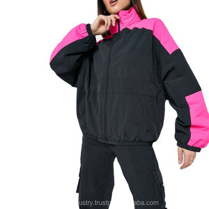 Vestes coupe-vent pour femmes de haute qualité avec logo personnalisé, imprimé professionnel, doublure en maille colorée, sweats à capuche et sweat-shirts - Product Image 1