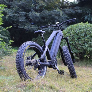 Vélo électrique tout-terrain 1000 watts, vélo électrique à pneus larges avec moteur interne Bafang 5 vitesses, double batterie, vélo électrique de chasse - Product Image 5