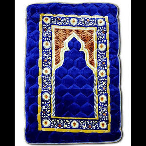 Tapis de prière Jaenamaz au design moderne, tapis islamiques en soie, mousse et laine, impression par sublimation, broderie, tapis de prière quotidiens pour mosquée - Product Image 2