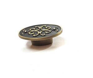 Poignée de porte à finition antique, boutons de meuble durables en zinc pour tiroirs, armoires de cuisine, poignée décorative pour la maison - Product Image 3