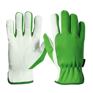 Soft and Comfortable Goat Grain Leather Mechanic Assembly <b>Gloves</b> Industrial Safety Hand Protection for Gardening - Product Image 4