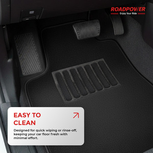 ROADPOWER (RP-MAT-032) Tapis de sol de voiture premium 3 pièces, durable, conception facile à installer, construction de tapis haut de gamme et talonnettes renforcées - Product Image 2