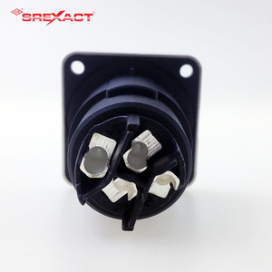 Conector SpeakON Hembra de 4 Pines SREXACT 40A, Conector de Audio de Montaje en Panel Rectangular de Aleación de Zinc, 250V PA, Carcasa Negra para Altavoz - Product Image 4