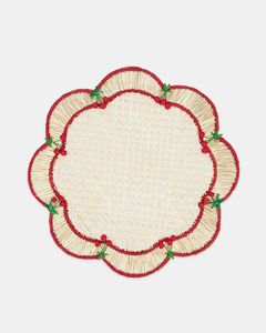 Premium Modern Boho Style Raffia Placemat Handmade Floral Table <b>Mat</b> Eco Friendly Dining Table Decor Rustic Home Accessory - Product Image 3