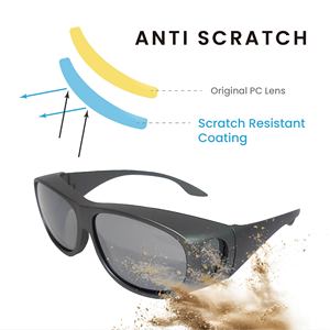 SU1769G-P Polarized UV400 Tinted Sport Sunglasses Unisex with <b>Scratch</b> Resistance - Product Image 4