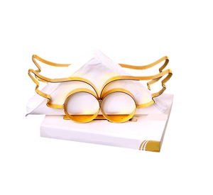 Glam Gold Tone <b>Paper</b> <b>Tissue</b> Box Holder Convenient Desk Accessory Decorative Ornament Convenient Kitchen <b>Tissue</b> Holder - Product Image 1