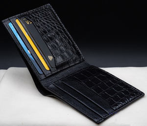 กระเป๋าสตางค์ Luxali 2026 แฟชั่นทรงบาง พับได้ สำหรับผู้ชาย หนังแท้ กระเป๋าเงินสั้น ใส่บัตร งานแฮนด์เมด กระเป๋าสตางค์ผู้ชายแบบสั่งทำ - Product Image 6