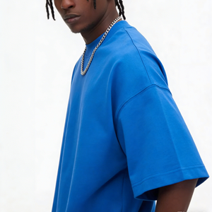 Camiseta Extra Grande para Hombre, 280 g/m², 100 % Algodón, Hombros Caídos, Lisa, con Logotipo Personalizado - Product Image 2