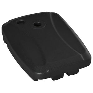 Base Offset ombrellone portatile parasole quadrate ruote acqua sabbia riempita 165 libbre nero basi per ombrelloni - Product Image 1