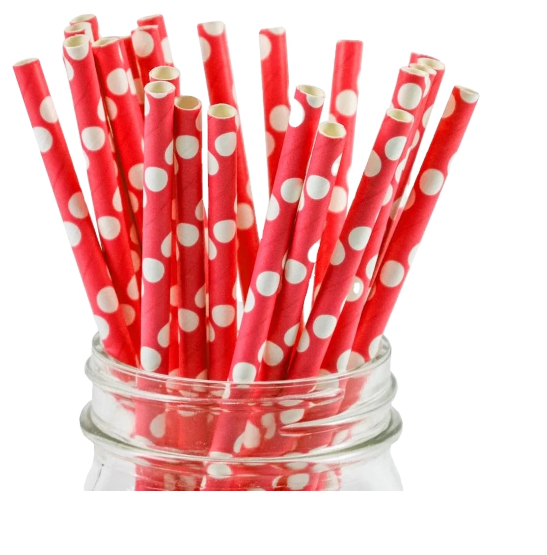 Biodegradable Red Disposable Pop Paper Drinking Straws Red Straws Cake Beautiful Design Sticks for Party Paper Drinkware