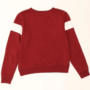 Pull unisexe bordeaux à col rond 100 % coton molletonné doux, coupe ample, écoresponsable, basique tendance pour l'automne – Meilleures ventes - Product Image 5
