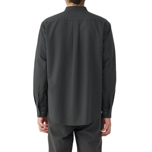 Camisa Casual de Algodón para Hombre, Estilo Oxford, Color Sólido, Otoño, Personalizada, Manga Larga, Holgada, Talla Grande - Product Image 3