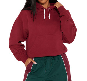 Ensemble Jogging et Coupe-Vent Oversize Élégant en Coton 100% OEM, Vente en Gros USA, Streetwear Femme, Survêtement en Nylon Couleur Contrastée - Product Image 3