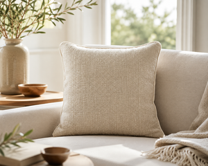 Premium Silk Yarn Dyed Cushion Cover | Elegant Woven Plaid <b>Throw</b> Pillow Cover for Living Room & Bedroom - Product Image 4