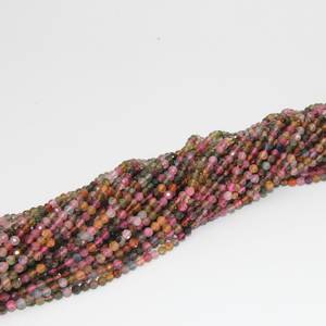 Cuentas Redondas Facetadas de Turmalina Genuina AAAA de 2mm, 3mm, 4mm, Cuentas de Piedras Preciosas Microfacetadas, Hilo de 15.3 Pulgadas para Fabricación de Joyería - Product Image 2