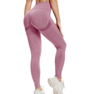 Leggings de Yoga con Efecto Fruncido en la Espalda para Mujer, Estilo Urbano, Material Elástico Premium, Ropa Deportiva - Product Image 1