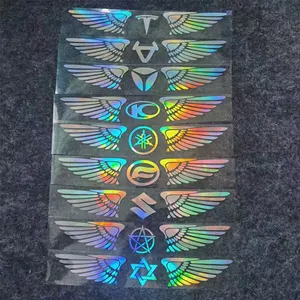 New Laser Self Adhesive Vinyl Holographic Printable Car Body Wrap Vinyl Sticker Stronger Glue Hologram Vinyl For Car Custom Logo