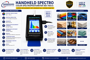 Portable Color Spectrophotometer 400-700 Nm Visible Spectral Reflectance Meter Touch Screen Color Analysis Device - Product Image 3