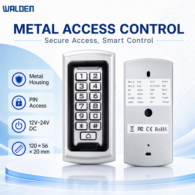 Standalone Metal Access Controller System IP67 Waterproof Keypad Door Entry Electronic RFID Access Control