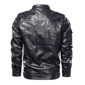 Nouvelle veste en cuir pour homme de style super doux, entièrement personnalisée avec une fermeture boutonnée sur le devant en cuir de vache 100% original - Product Image 3