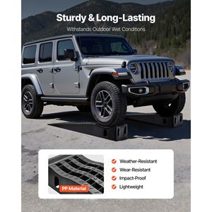 2 Rampe Portatili per Auto ad Alto Profilo, Capacità 13.000 Libbre, Altezza Sollevamento 6,3 Pollici, per Manutenzione Garage Domestico - Product Image 6