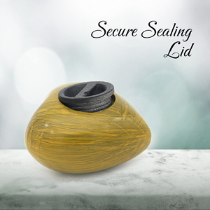 Heart Shape Aluminum Cremation Urn Ashes Keepsake <b>Mini</b> Memorial Funeral Eco-Friendly Handmade Durable Modern Luxury Tabletop - Product Image 5