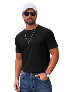 Fabrication de vêtements, t-shirts pour hommes à rayures personnalisées, coton, manches courtes, col rond, t-shirts d'été pour hommes - Product Image 3