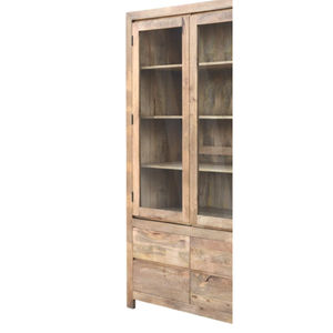 Armario de Madera de Roble de Doble Puerta Estilo Industrial, Excelente Precio, Muebles para Sala de Estar con Aparador y Vitrina para Comedor - Product Image 4