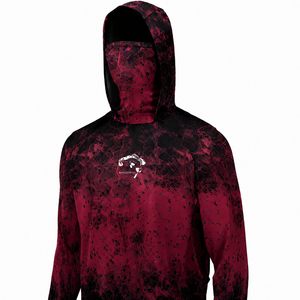 Maillot de pêche personnalisé UPF 50+ à séchage rapide, à manches longues, à capuche, respirant, en polyester sublimé, vêtements de pêche performants - Product Image 1