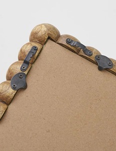 Espejo de pared con diseño de bola de madera para decoración de sala de estar, agrega textura natural y una estética cálida para hogares rústicos y modernos - Product Image 3