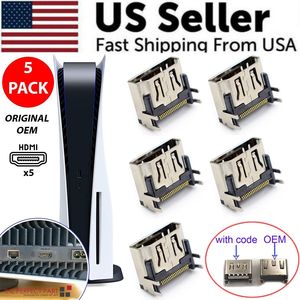 Paquete de 5 OEM para reemplazo de enchufe de conector de puerto HDMI para Sony PlayStation 5 PS5 EE. UU. Otros conectores - Product Image 1