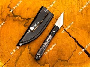 Cuchillo Kiridashi de Hoja Fija Full Tang, Acero Inoxidable, Mango de Madera, Cuchillo Utilitario EDC para Cuello, Venta al por Mayor OEM ODM, Múltiples Colores OEM - Product Image 3