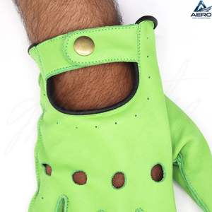 Guantes de Trabajo de Cuero Resistentes, Guantes de Conductor de Cuero Vacuno Duraderos para Uso en Construcción e Industrial, Fabricación al por Mayor - Product Image 4